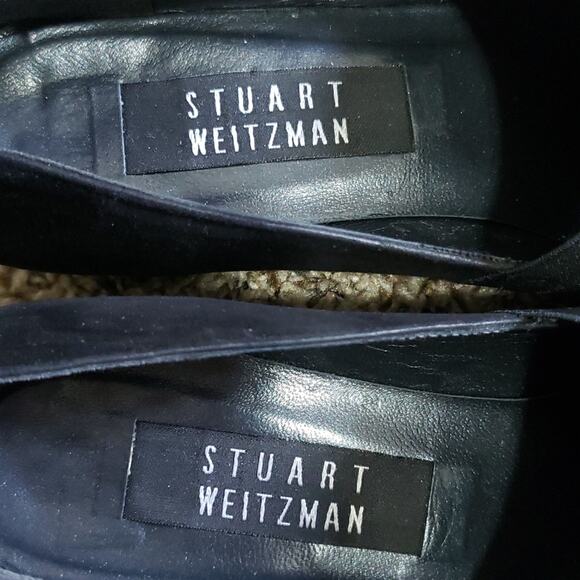 Stuart Weitzman Gorham Black Suede Shoe - Picture 7 of 9